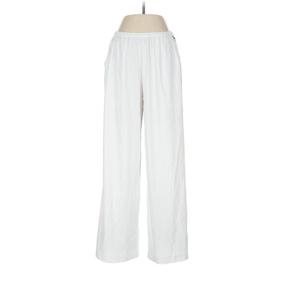 NWT Alo Yoga Breezy Wide Leg Pant (Regular) in White Lightweight Pants M - Picture 3 of 7